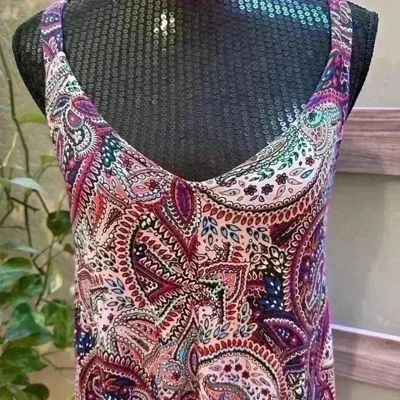 Spence Paisley Handkerchief Midi Dress size S 🌺💖🌺 - Picture 2 of 6